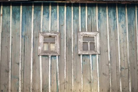 Little wooden windowframes Stock Photos