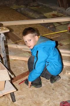 Little worker Stock Photos