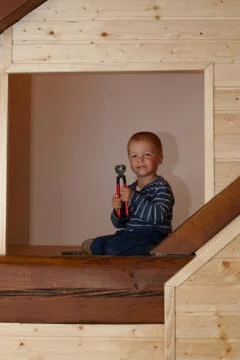 Little worker. Stock Photos