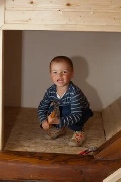 Little worker. Stock Photos