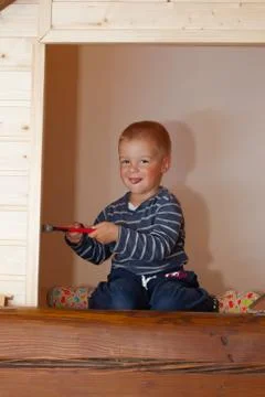 Little worker. Stock Photos