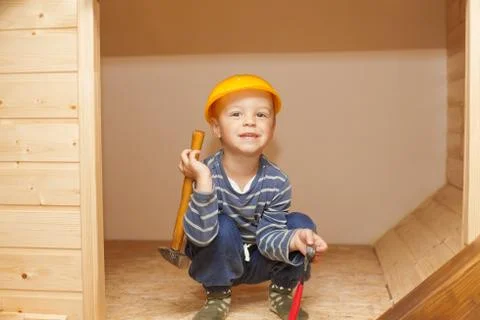 Little worker. Stock Photos