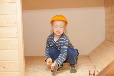 Little worker. Stock Photos
