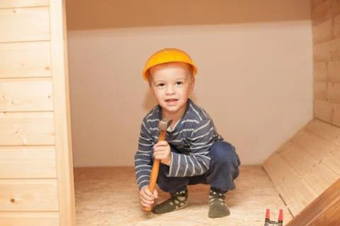 Little worker. Stock Photos