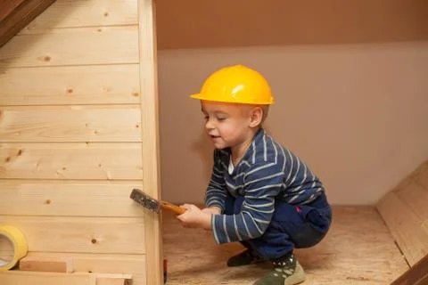 Little worker. Stock Photos