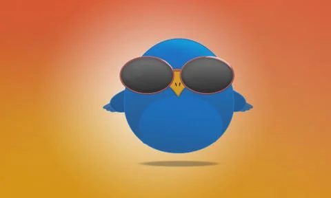 LittleBird blue Stock Illustration