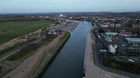 Littlehampton harbour Video stock 233350476