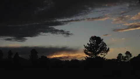 Littleton Colorado Sunset Near Columbine High School Stock Footage
