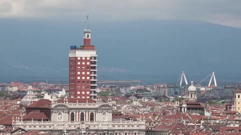 Littoria Tower Stock Footage 132950731