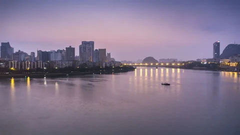 Liuzhou skyline Vídeo Stock 122452646