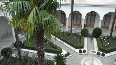 Livadia palace Italian courtyard Stock Footage 59084966