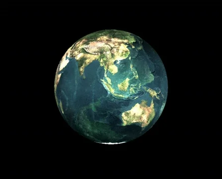 Live 3D Earth Stock Footage 141287