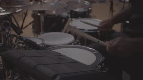 Live acoustic music performance with instruments Stock Footage 136335997