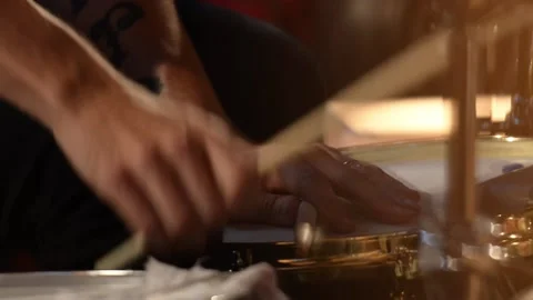 Live acoustic music performance with instruments Stock Footage 136338977