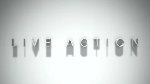 Live action 3D title animation with shadows on a white background Stock Footage 297081598