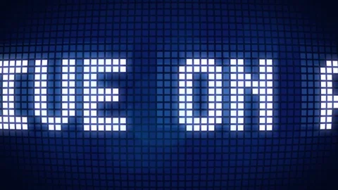 Live on air, Led Display message Stock Footage 85028086