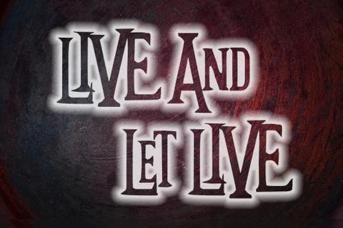 Live and let live concept Stock Illustration