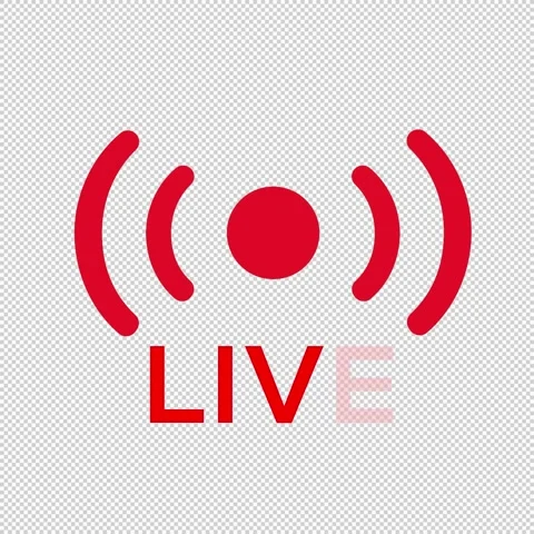 Live Animated Icon 1 Red Stock Footage 303566312