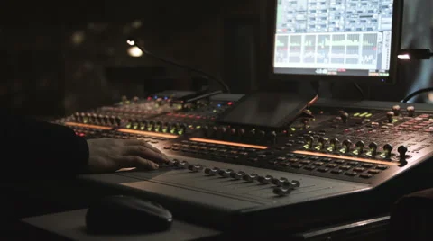 Live Audio Engineer Working 動画素材 58995379