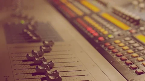 Live audio mixer Stock Footage 48634655