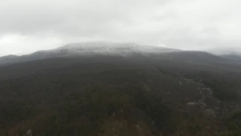 Live background of the Caucasus mountains in winter. Stock Footage 124591140
