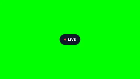 Live badge bottom right Green Screen Lower Third Stock Footage 345222411