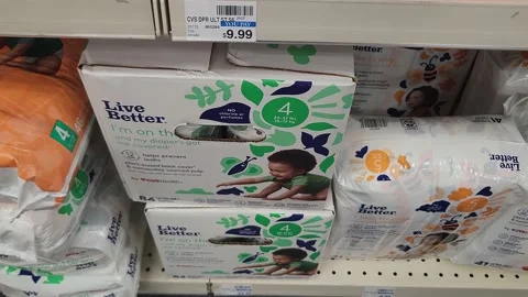Live Better Infant Diapers Retailer Stock Video Pond5