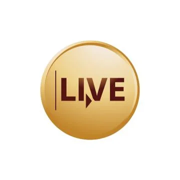 Live botton Stock Illustration