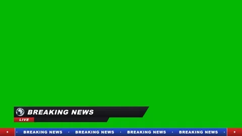 Live breaking news graphic with lower third. 4K 스톡 동영상 344845182