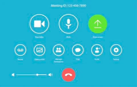 Live broadcast apps. Screen interface and icons in social media application Stock Illustration