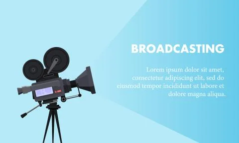 Live broadcast illustrations Stock Illustration