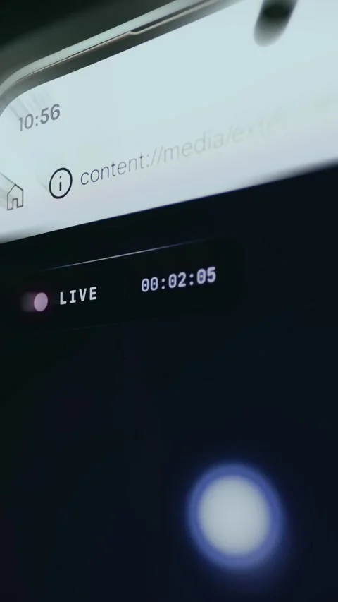 Live broadcast indicator, real-time stream is active Stock Footage 334467140