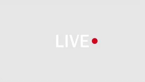 Live button Animation on transparent background. Stock Footage 339324095