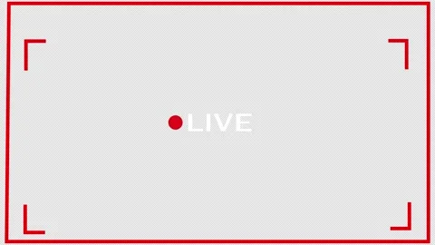 Live button Animation on transparent background. Stock Footage 339326529