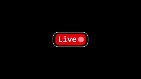 Live Button Icon Animation for Streaming Media Use Stock Footage 282577178