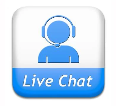 Live chat button Stock Illustration