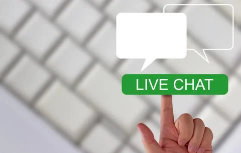 Live Chat Concept Foto stock