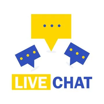 Live chat concept vector design Stock Illustration