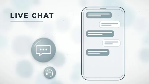 Live Chat Conversation Animation Mobile Interface Design Communication App UI Stock Footage 347925037