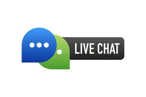 Live chat in flat style. Online support call center. Customer service. Client 库存插图