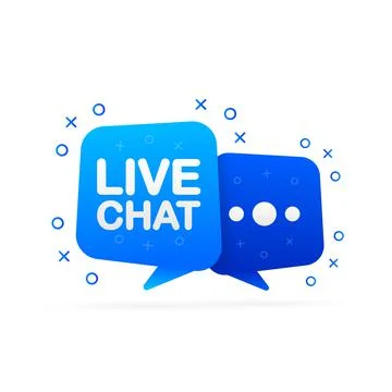 Live chat in flat style. Online support call center. Customer service. Client Illustrazione stock