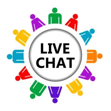 Live chat icon Stock Illustration