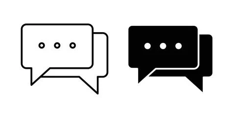 Live chat icon vector art Illustrations Stock Illustration