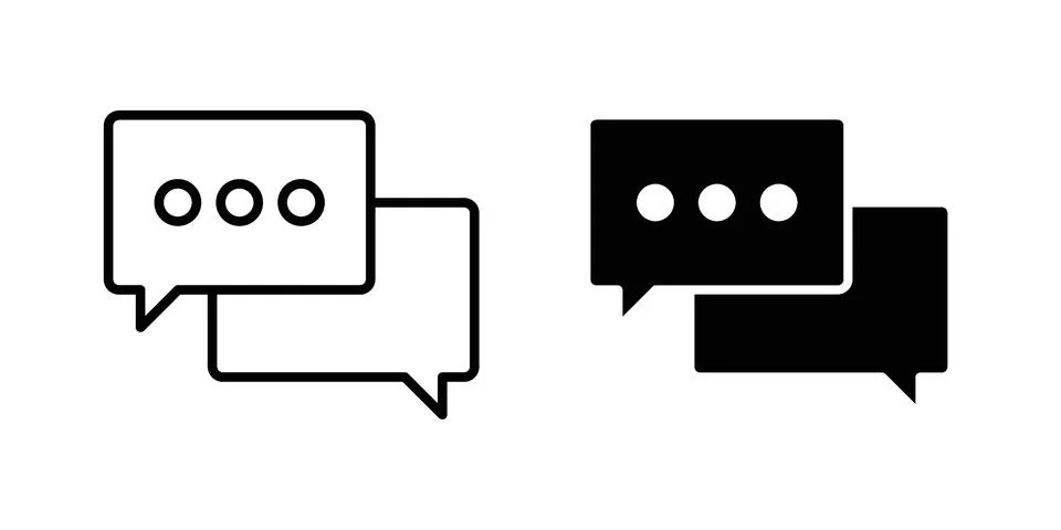Live chat icon vector design illustrations Stock Illustration