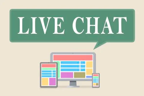 Live Chat Stock Illustration