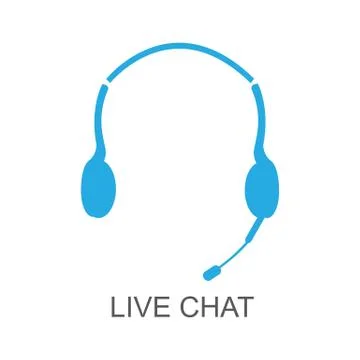 Live chat illustration Stock Illustration