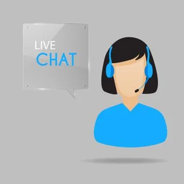 Live Chat Illustration Stock Illustration