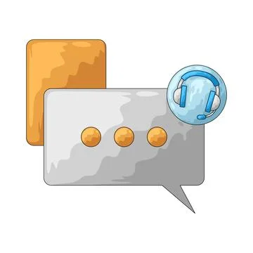 Live chat illustration Stock Illustration