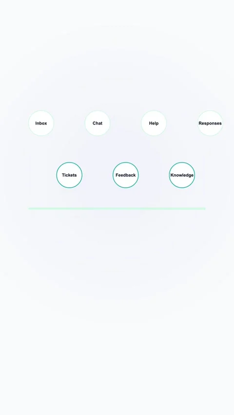 Live Chat Interface Generic SaaS Interface Vertical Animation Stock Footage 345154215