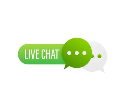 Live chat speech bubbles concept. Vector stock illustration. 스톡 일러스트